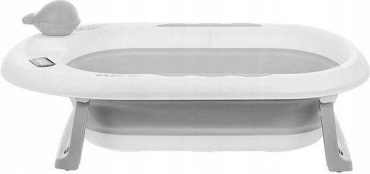 Primabobo Foldable Baby Bath with Thermometer Gray