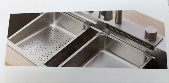 Tema MLU6845C Ένθετος Inox με Μπαταρία Μ68xΠ45cm Ασημί