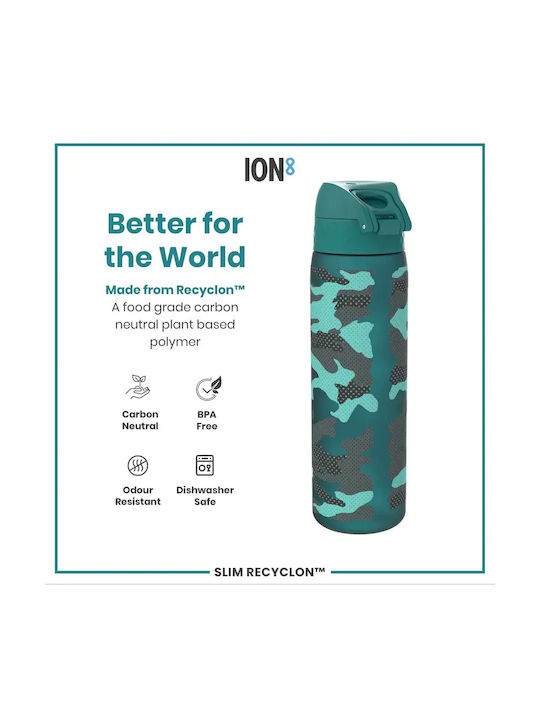 Ion8 Slim Παγούρι 500ml Πράσινο