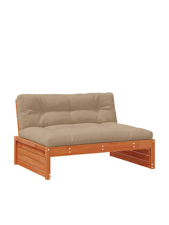 Zweisitziges Outdoor-Sofa Hölzernes mit Kissen 120x95x69cm Zweisitziges Outdoor-Sofa Hölzernes mit Kissen 120x95x69cm