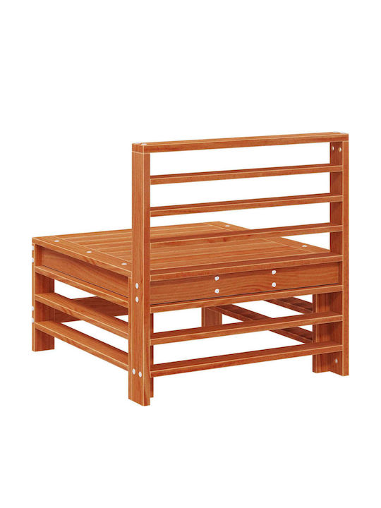 Zweisitziges Sofa Außenbereich Holz mit Kissen 63.5x57.5x60cm