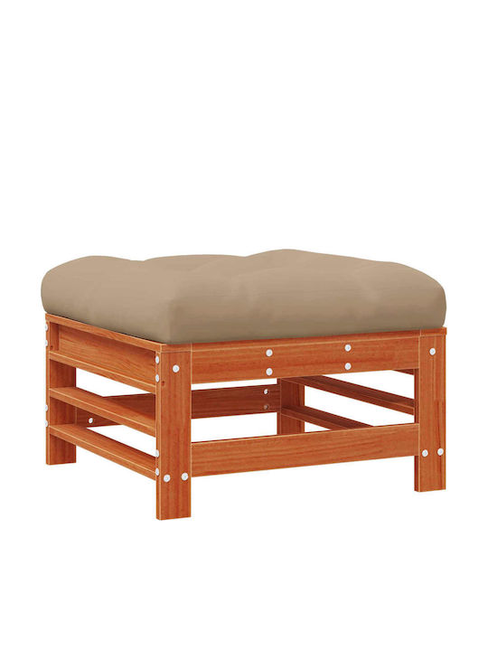Zweisitziges Sofa Außenbereich Holz mit Kissen 57.5x57.5x30cm