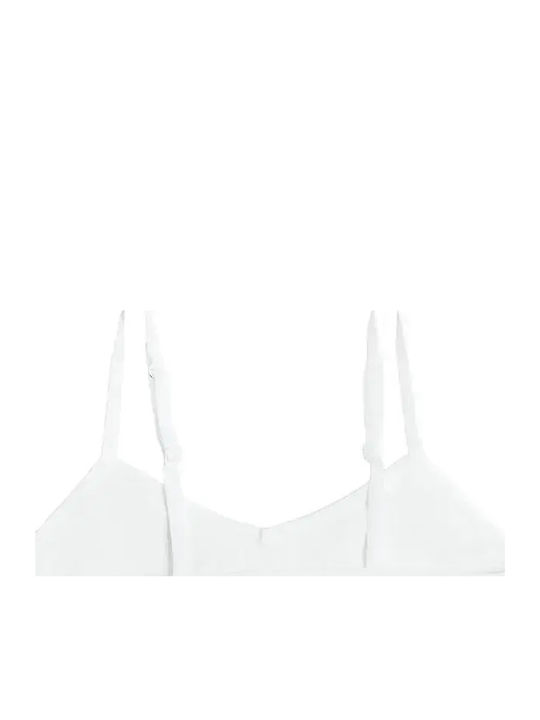 Cool Club Set of Kids' Bralettes White 2pcs