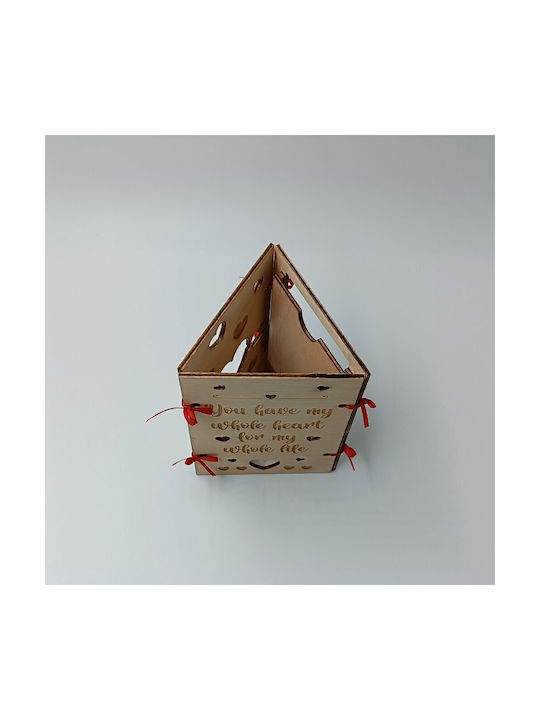 ToXylo Frame Wooden Heart Shaped with Beige Frame