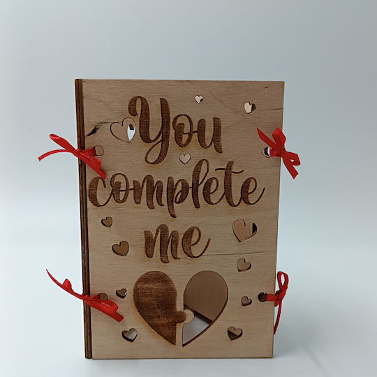 ToXylo Frame Wooden Heart Shaped with Beige Frame