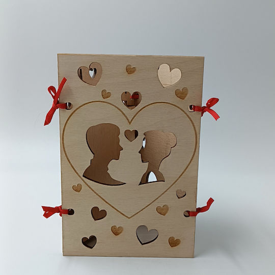 ToXylo Frame Wooden Heart Shaped with Beige Frame
