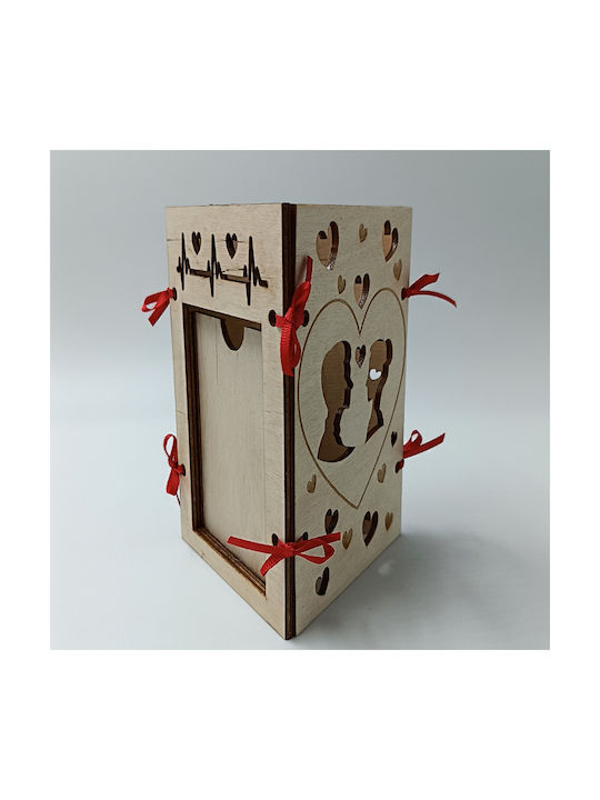 ToXylo Frame Wooden Heart Shaped with Beige Frame