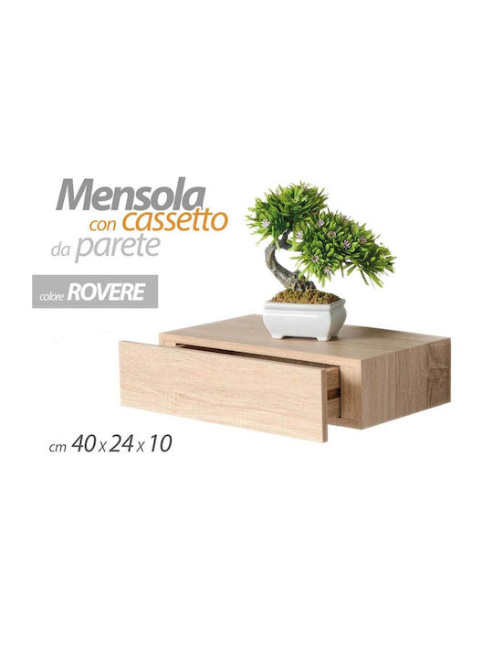 Regal Wand Oak 40x24x10cm
