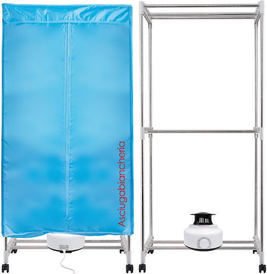 Bakaji Klappbar Elektrisch Wäscheständer Boden 1200W 65x45cm Bakaji Klappbar Elektrisch Wäscheständer Boden 1200W 65x45cm
