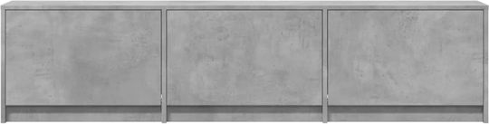 TV Stand with LED Lighting Gray 165x34x40cm