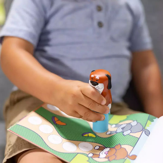 Melissa & Doug Παιδική Χειροτεχνία Sticker WOW! Βιβλίο Δραστηριοτήτων με Σφραγίδα Αυτοκόλλητων, Σκυλάκι Cocoa για Παιδιά 3+ Ετών