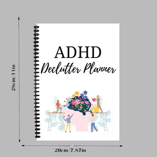 Adhd Declutter Planner Agenda-journal Structured Work Kit Home Organization A5 28 Pages