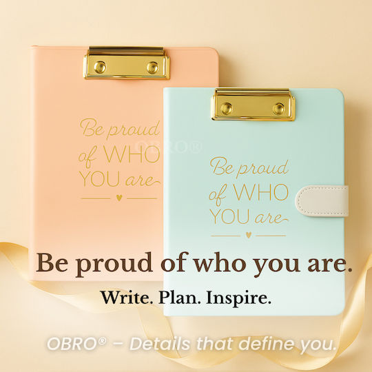 Notepad A5 Ruled Gold