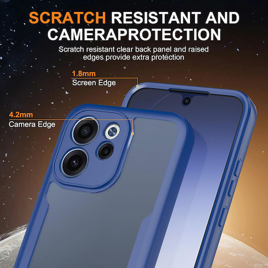 Techsuit ColorVerse 360 Full Cover Silicone Set with Tempered Glass Black for Oppo Reno15 F Oppo Reno15 FS 5G