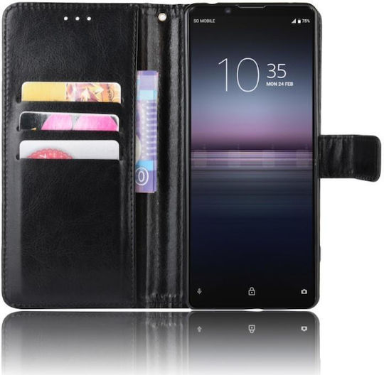 Book Δερμάτινο Μαύρο (Xperia 1 II)