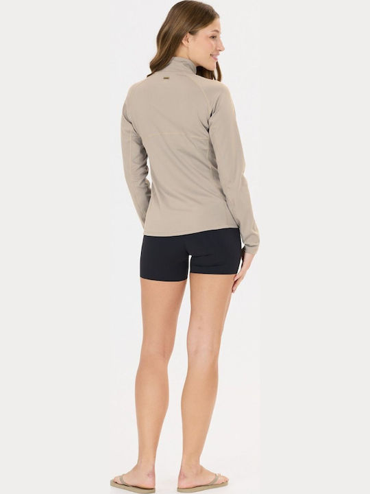 Women's Blouse with Zipper Black