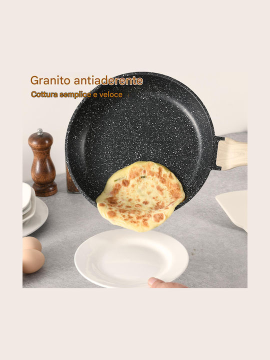 Bakaji Cookware Set of Cast Aluminum with Non-stick Coating 15pcs