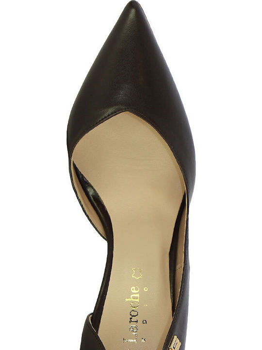 Leather Brown High Heels