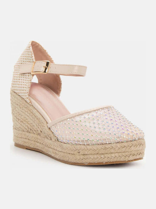 Women's Platform Espadrilles Beige