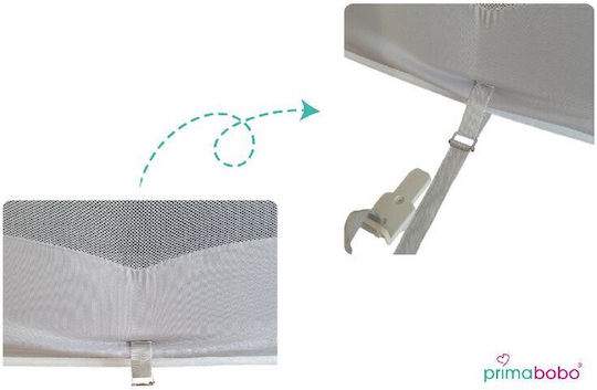 Primabobo Bară De Protecție Pliabilă Pentru Pat Din Material Spumos În Culoare Albă