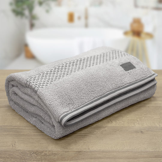 Lino Home Σώματος Igalo 70x140εκ. Ασημί Βάρους 600gr/m²