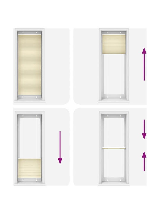 vidaXL Covor Rectangular Cremă