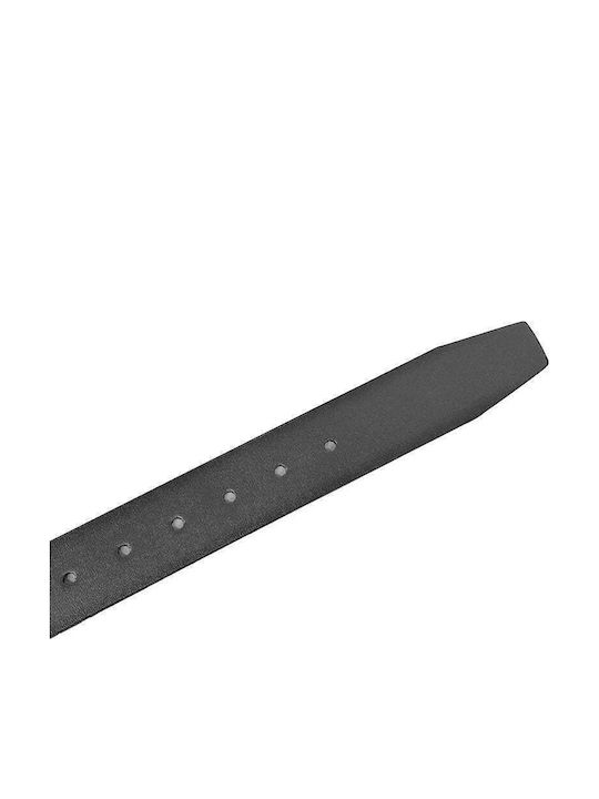 Men's Belt from Artificial Leather Black