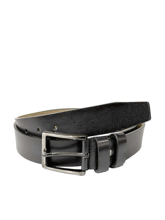 Men's Belt from Artificial Leather Black