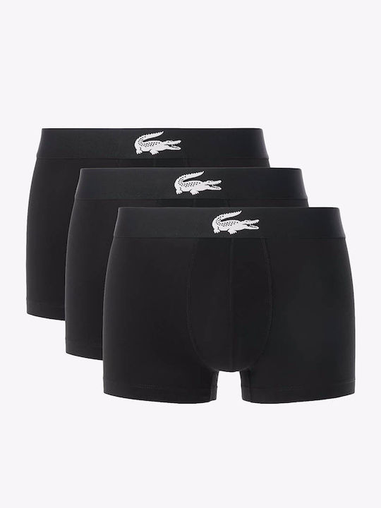 Lacoste Μποξεράκια 3Pack Black