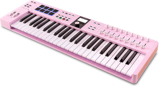 Arturia Midi-Controller Keylab Essential mit 49 Tasten Rosa