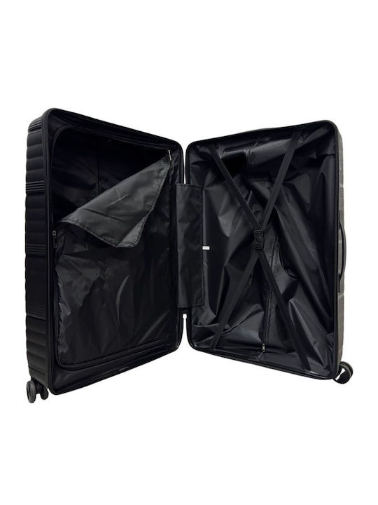 Hard Silver Travel Suitcases Set of 3 with 4 Wheels