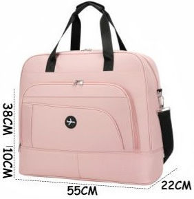 Sack Voyage Pink Fabric L55xW22xH38cm
