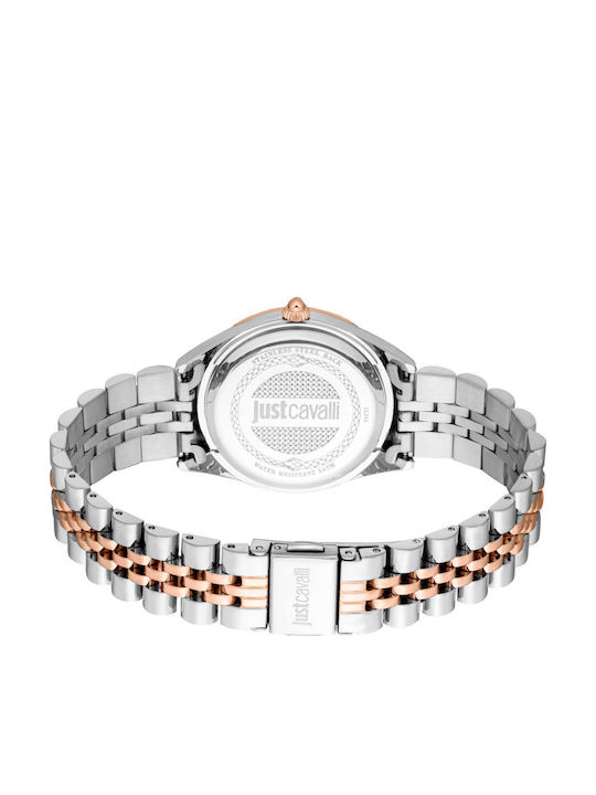 Just Cavalli Кварцов Часовник с Метална Верижка Just Cavalli Кварцов Часовник с Метална Верижка