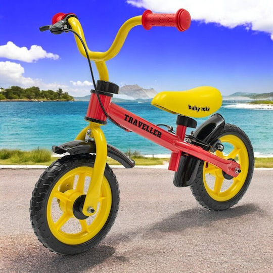 BabyMix Bicicletă de Echilibru pentru Copii Roșu
