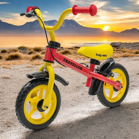 BabyMix Bicicletă de Echilibru pentru Copii Roșu