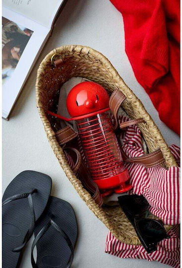Hoptimist Kids Water Bottle Plastic Red 400ml
