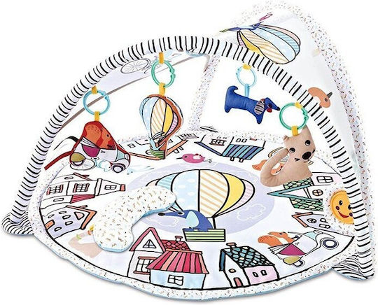 Qmini Covoraș de Activități cu Muzică Multicolor pentru 0++ Luni (Lxl) 85x85cm