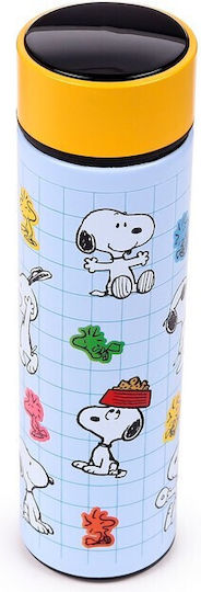 Puckator Bottle Thermos Stainless Steel BPA Free 450ml Light Blue