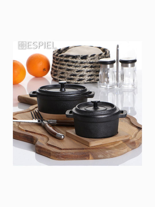 Espiel Oală Rotundă Ceramică 10x10cm 2buc