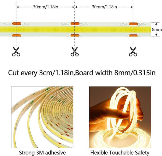 LED Strip 24V 5m COB Type