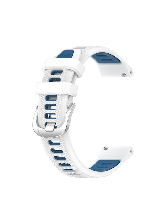 Amazfit Gts 2e 20mm Cross Texture Ζώνη Ρολογιών Πόρπη Σιλικόνη Δύο Χρωμάτων Λευκό+μπλε Amazfit Gts 2e 20mm Cross Texture Ζώνη Ρολογιών Πόρπη Σιλικόνη Δύο Χρωμάτων Λευκό+μπλε