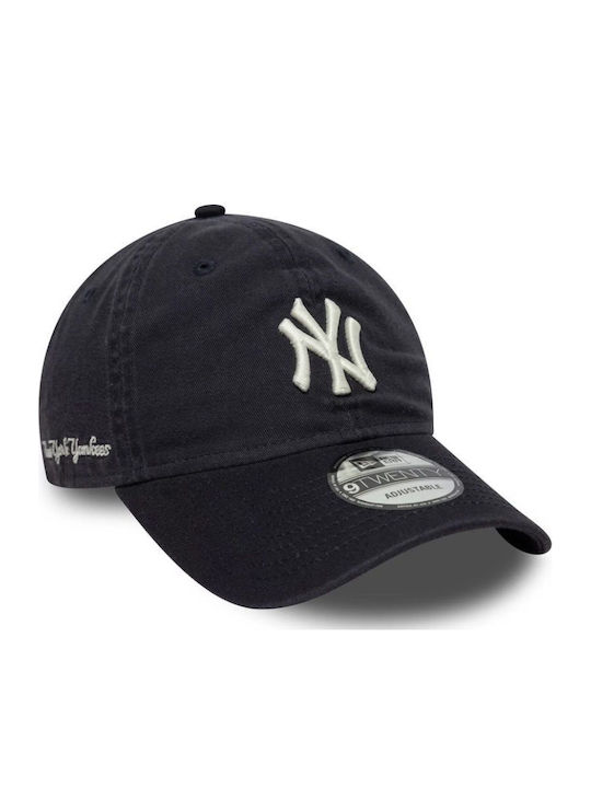 New Era 9twenty New York Yankees Mlb Washed Script Marineblau Kappen