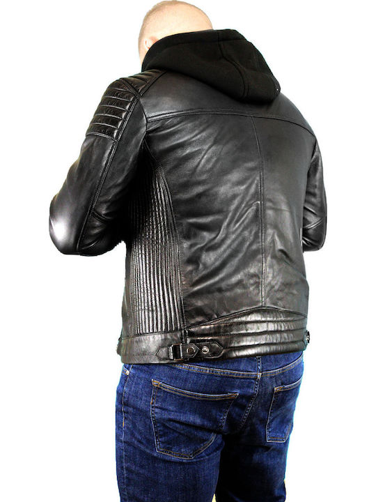 Lederjacke Black