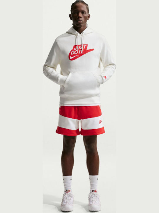 Sportswear Club Fleece Sweatshirt With Hood White