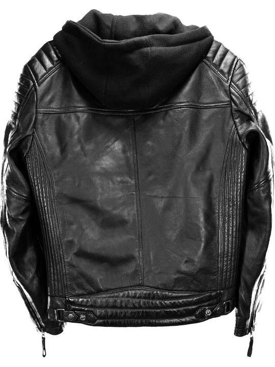 Leder Herren Jacken Schwarz