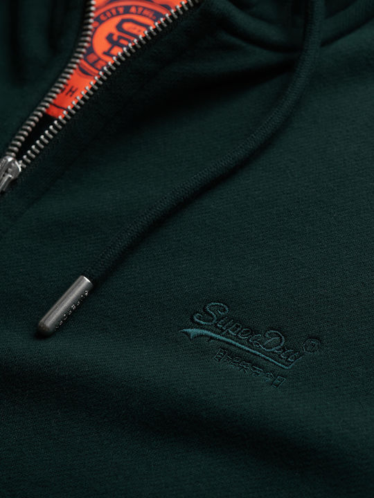 Essential Logo Ζακέτα με Κουκούλα Forest Green