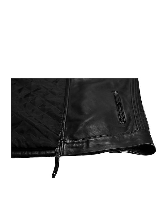 Leder Herren Jacken Schwarz