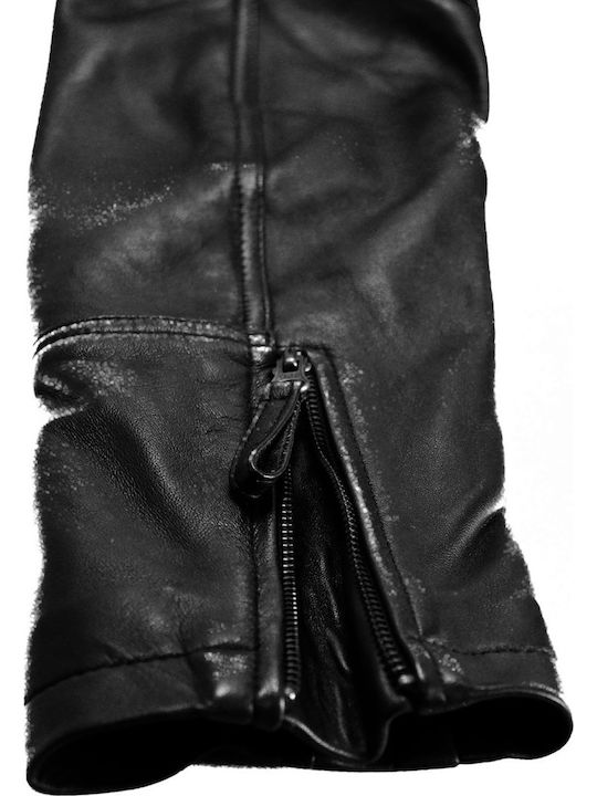 Leder Herren Jacken Schwarz