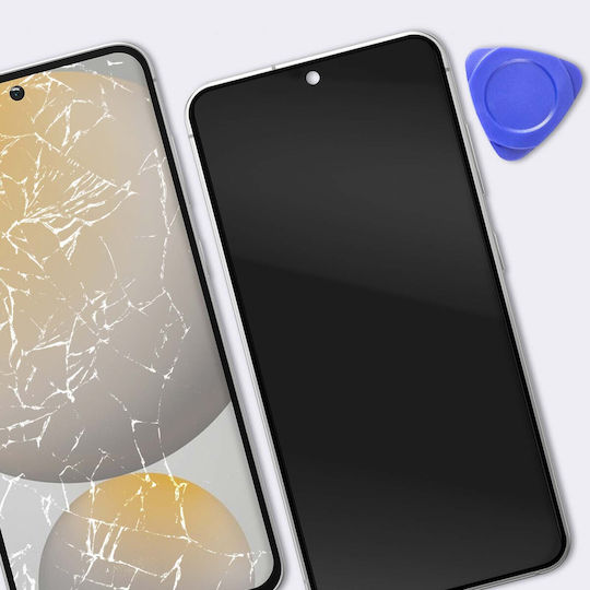 Clappio Ecran Soft OLED Samsung Galaxy S24 FE Sticlă Tactilă Cu Ramă Negru