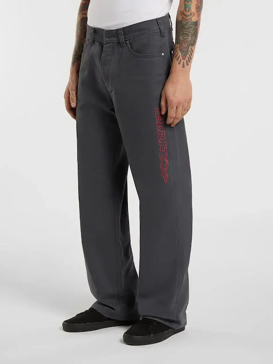 Double Knee Trousers in Baggy Leg Style Anthracite